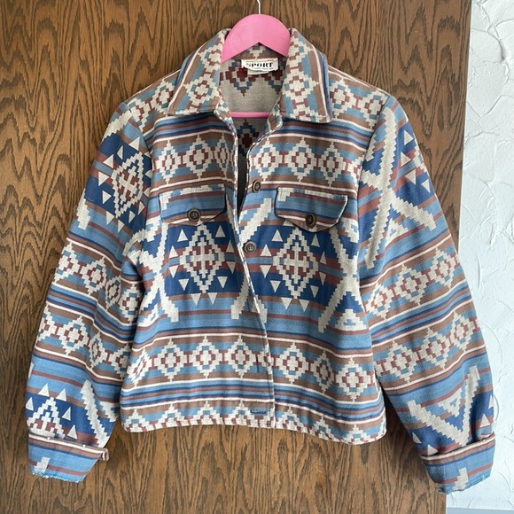 Vintage Sunny Sport Pendleton like Aztec Jacket - Picture 2 of 8